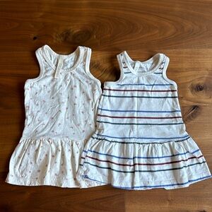 CHILDHOODS CLOTHING Toddler Girls Twirly Tank ruffle Dress / 2T 2-pack